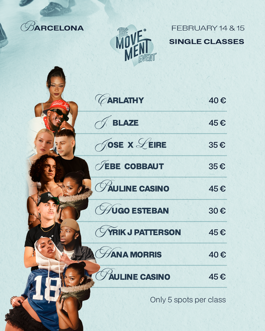CLASES SUELTAS THE MOVEMENT EVENT BARCELONA